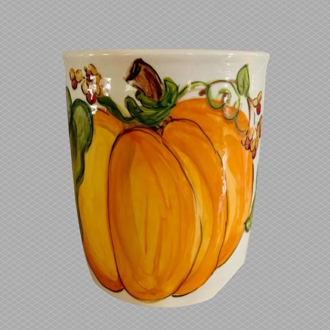 Fall Pumpkin Utensil Holder