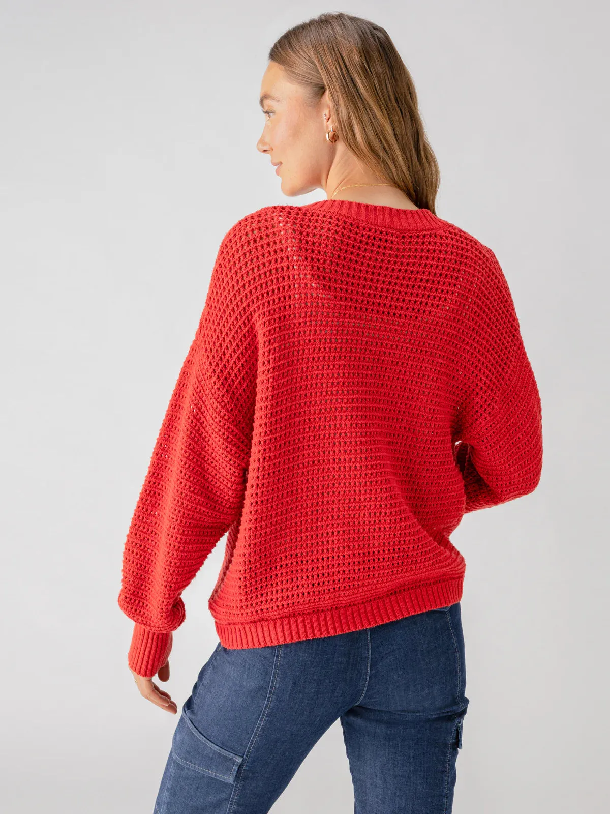 Falling for Fall Cardi - Cherry