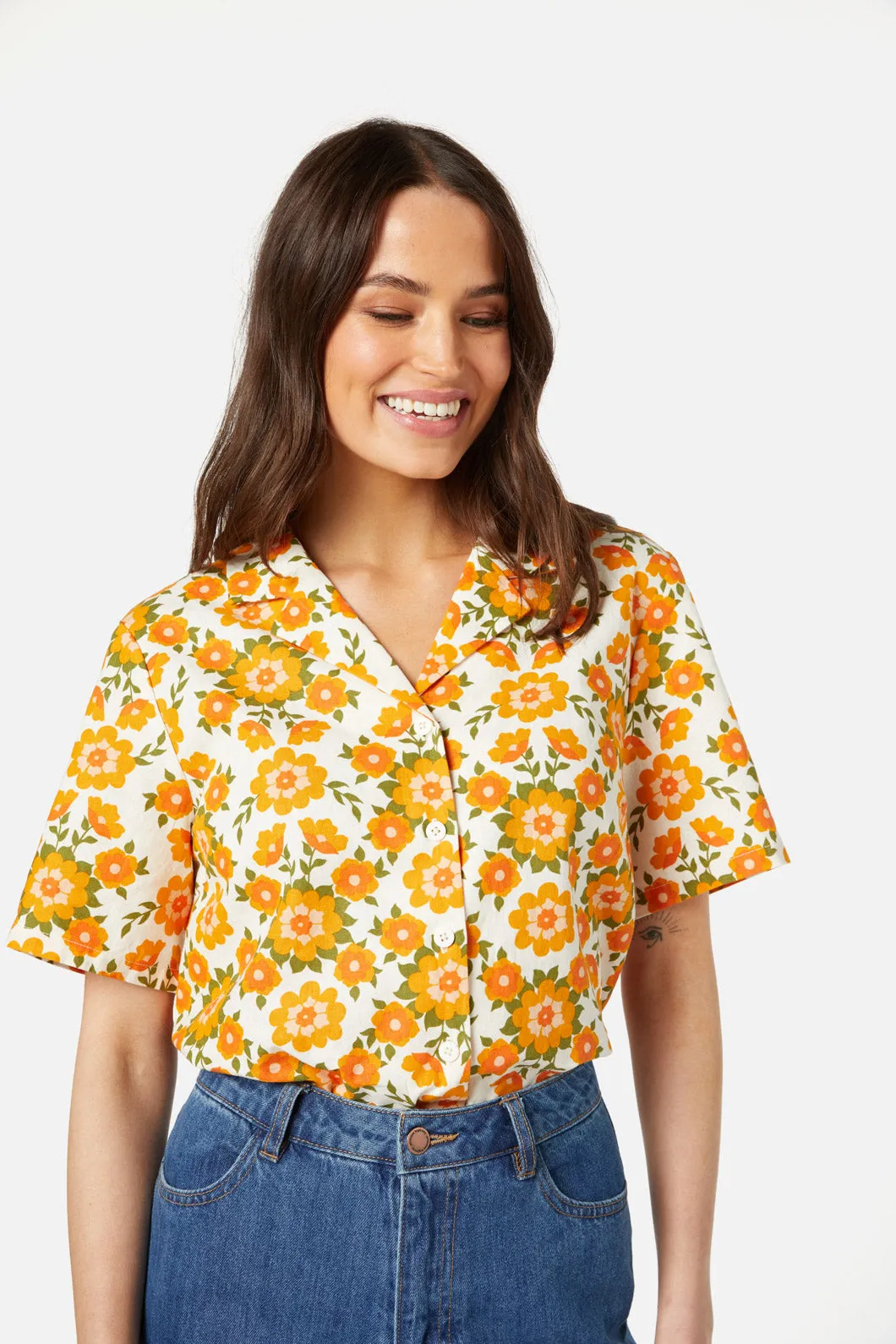 Folk Floral Shirt