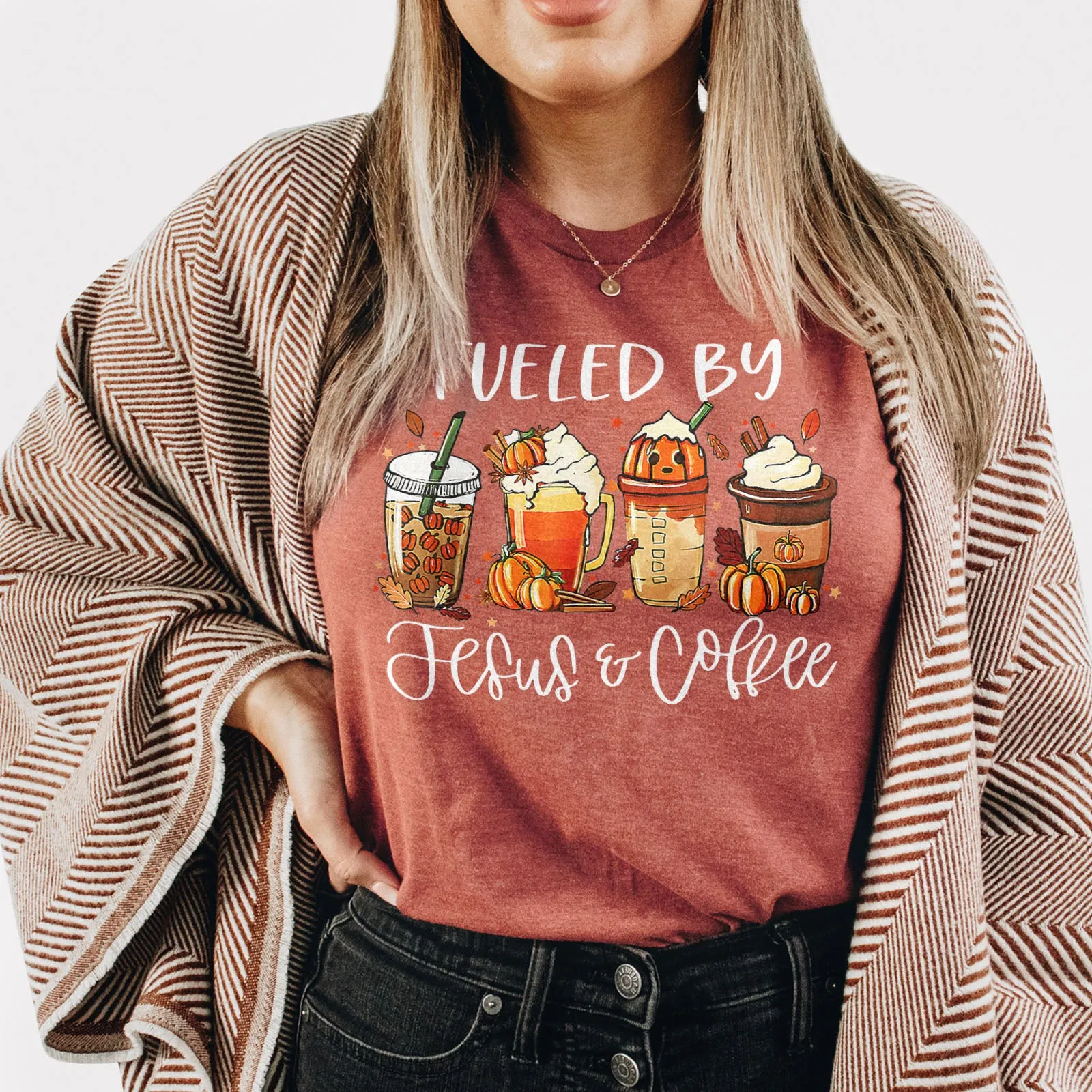 Fueled by Jesus & Coffee Fall Tee