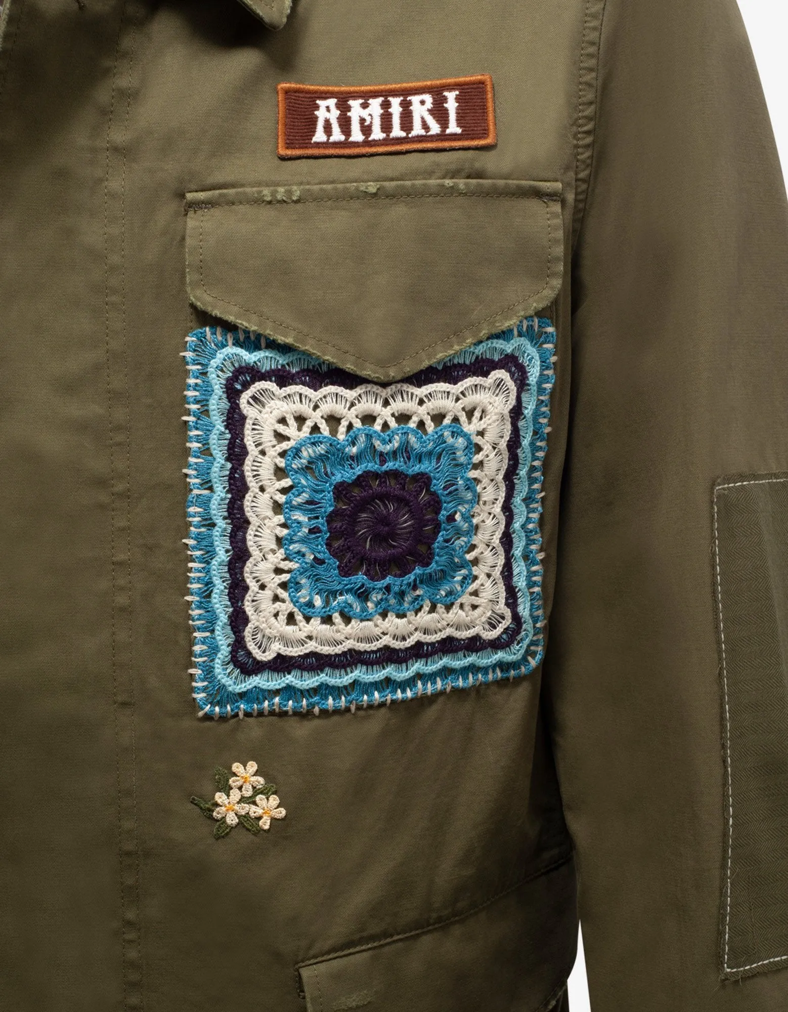 Green Brothers Military Short Parka Jacket -