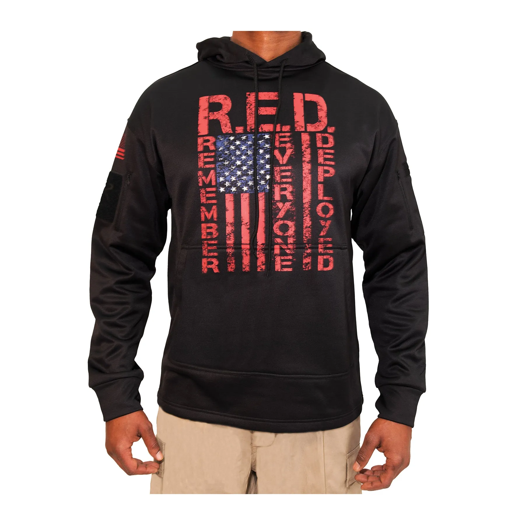 Hoodie: R.E.D. (Remember Everyone Deployed) Concealed Carry Hoodie