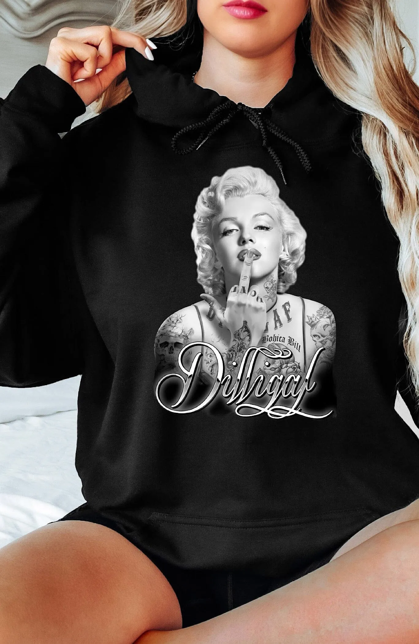 Marilyn Kiss Pullover Hoody