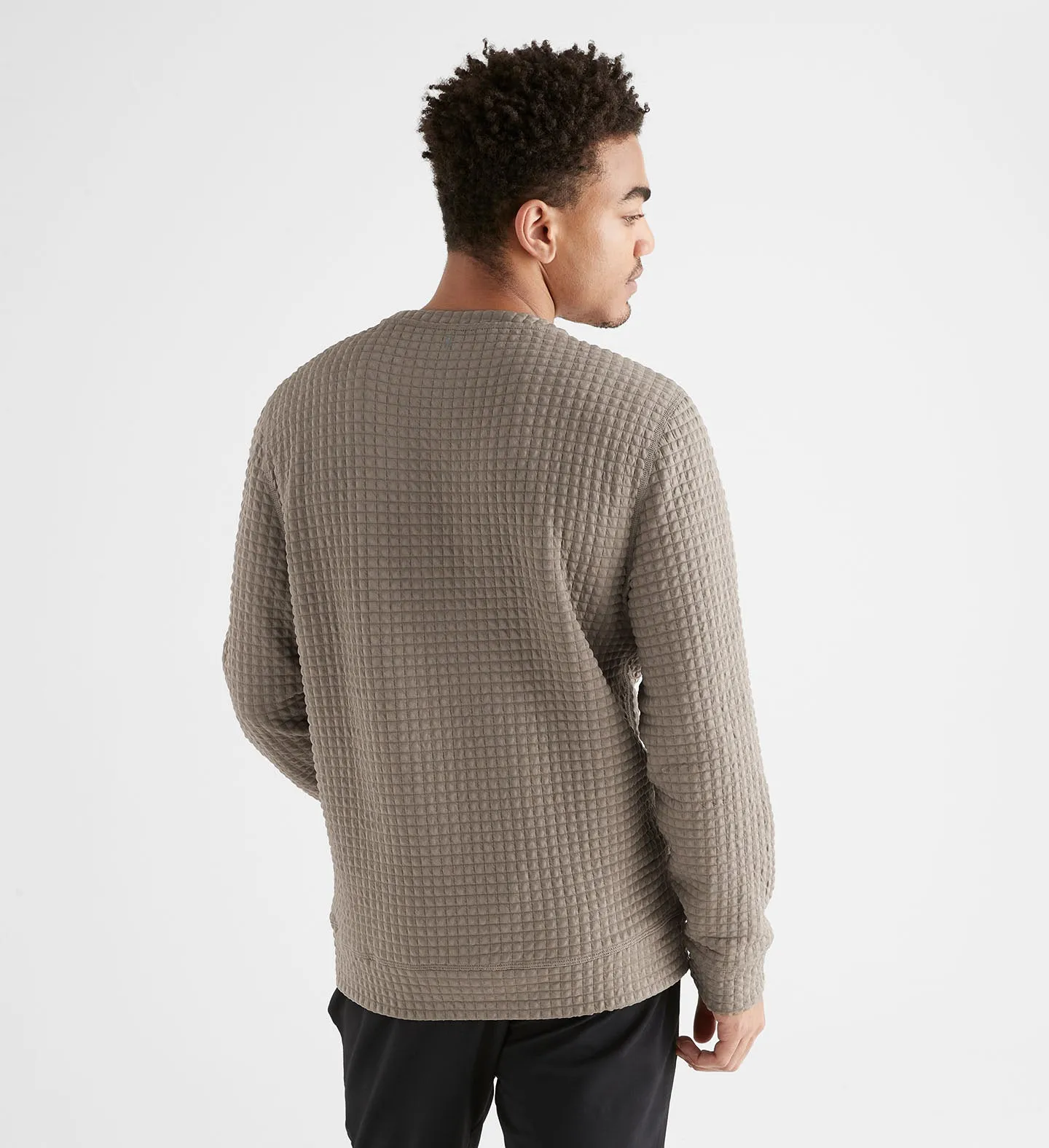 Men's Quilted Crew Pullover