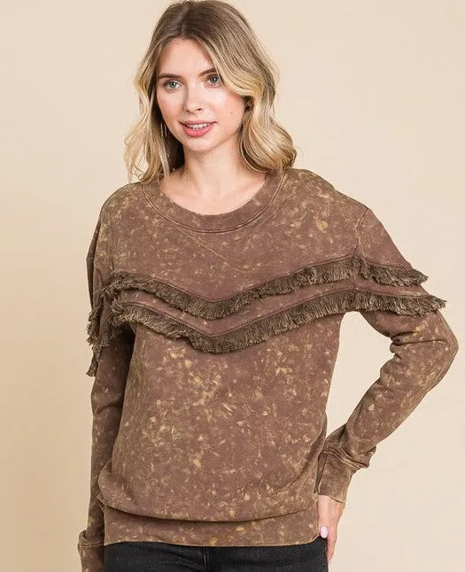 Mineral Wash Terry Pullover