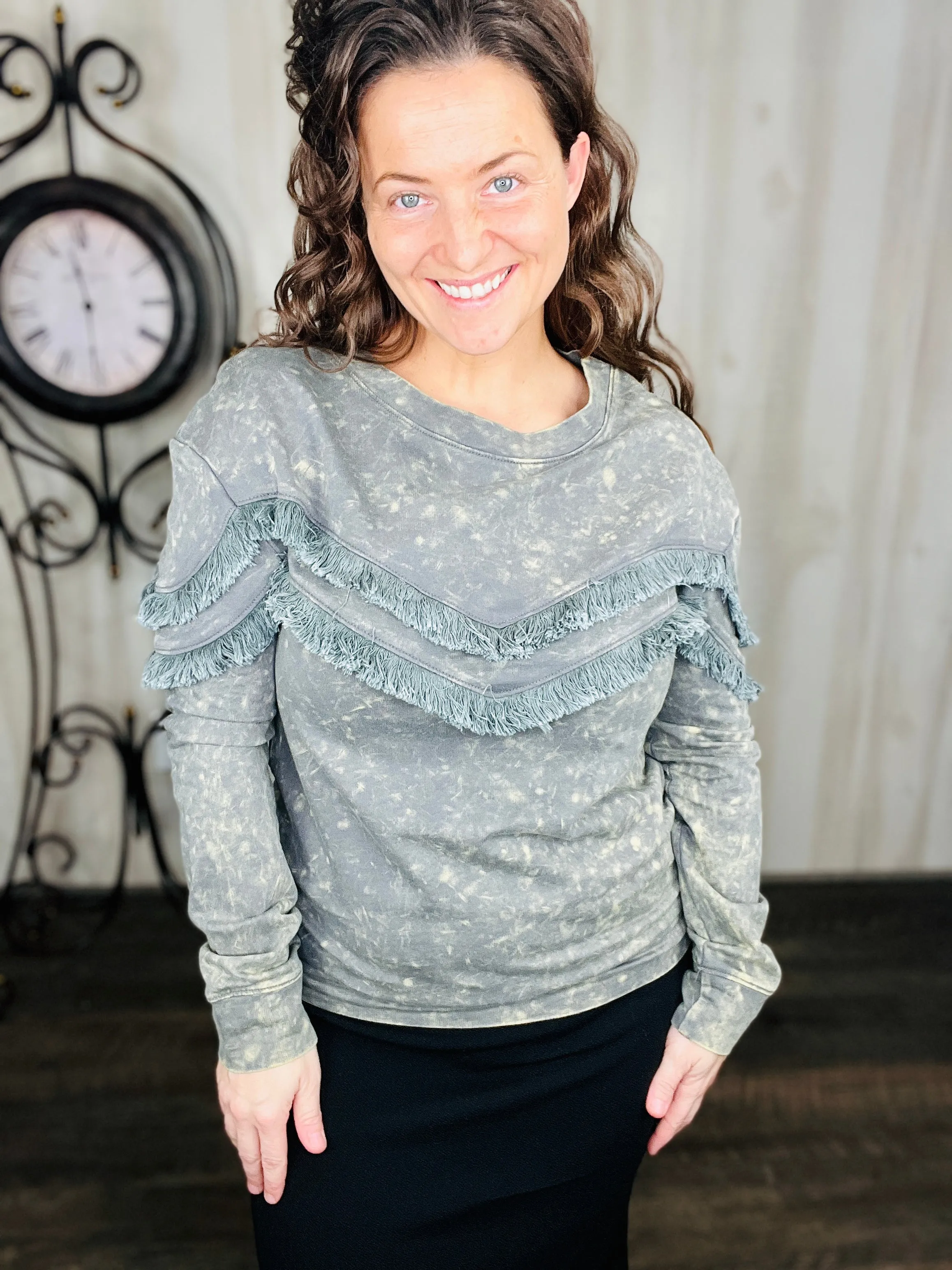 Mineral Wash Terry Pullover