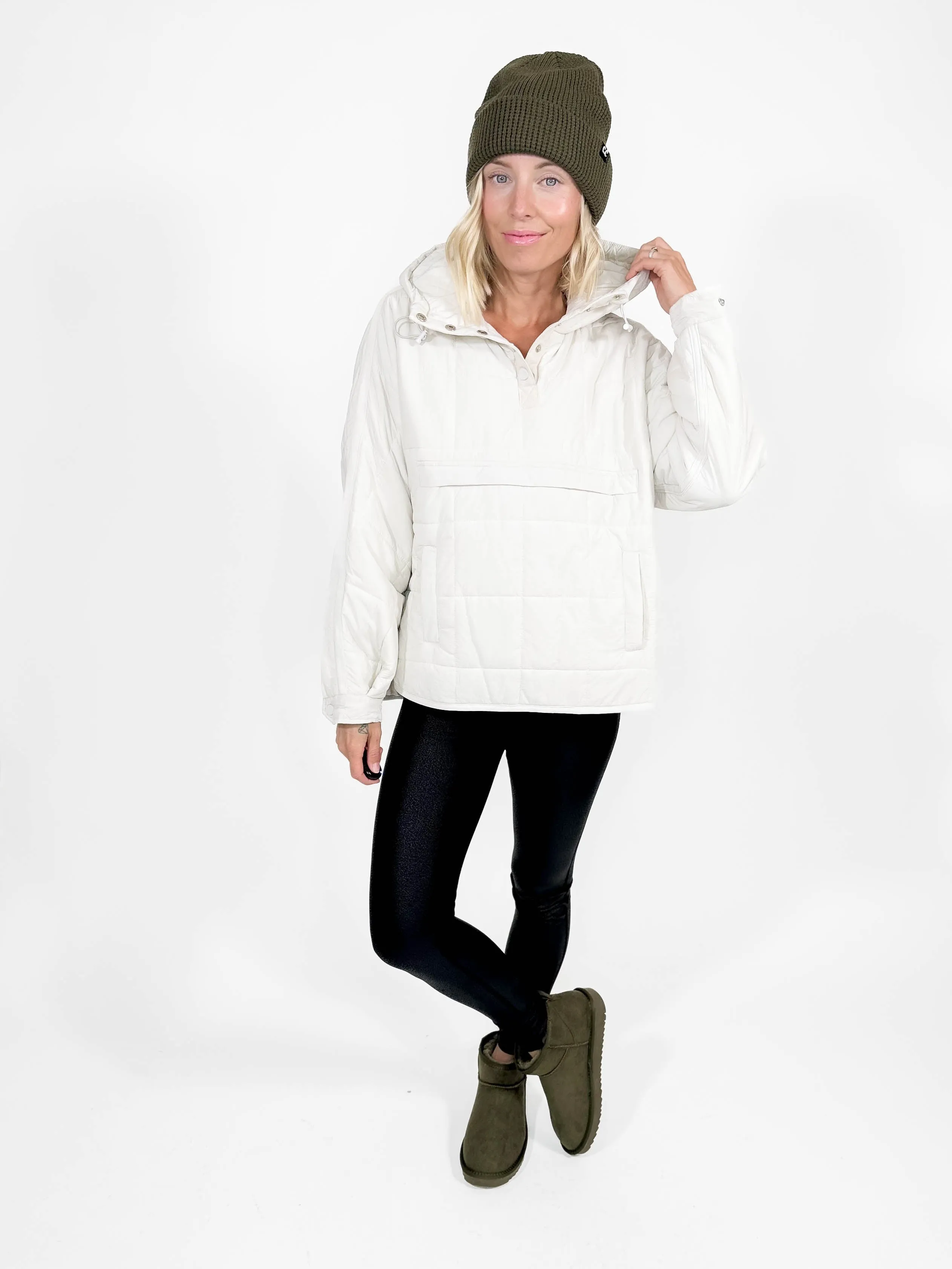 Misty Puffer Pullover- ECRU