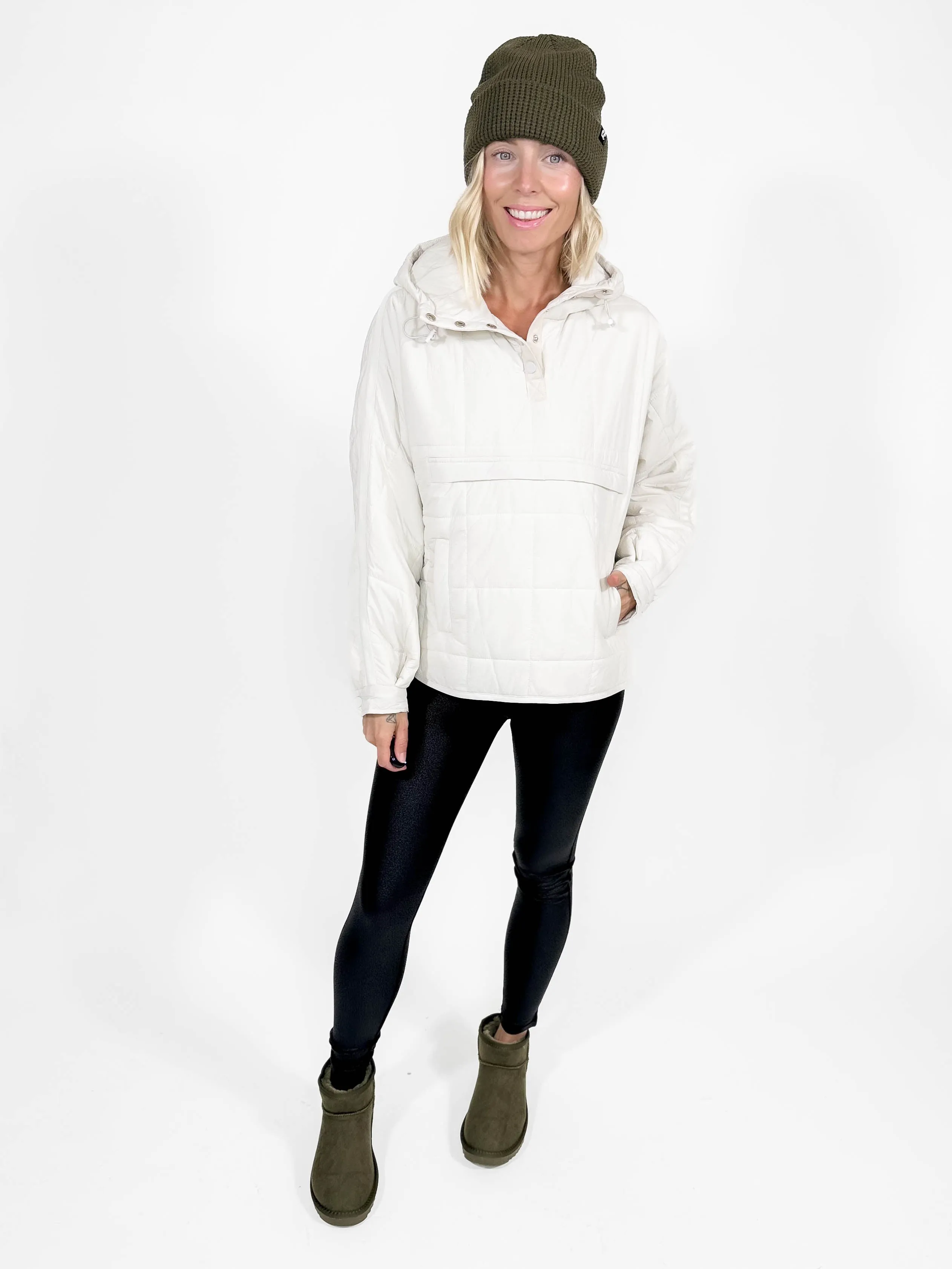 Misty Puffer Pullover- ECRU