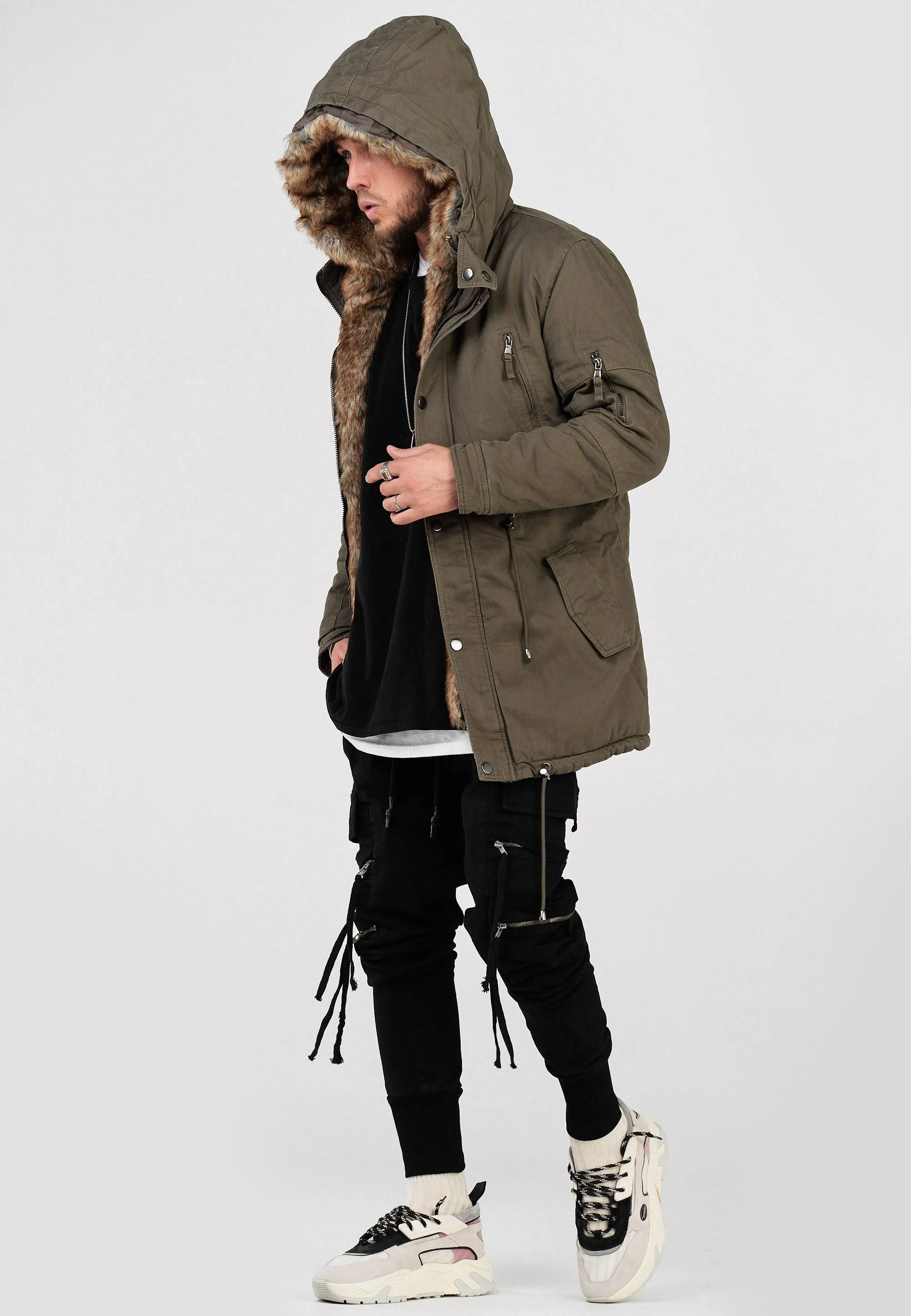 Parka Jacke Khaki Tyler