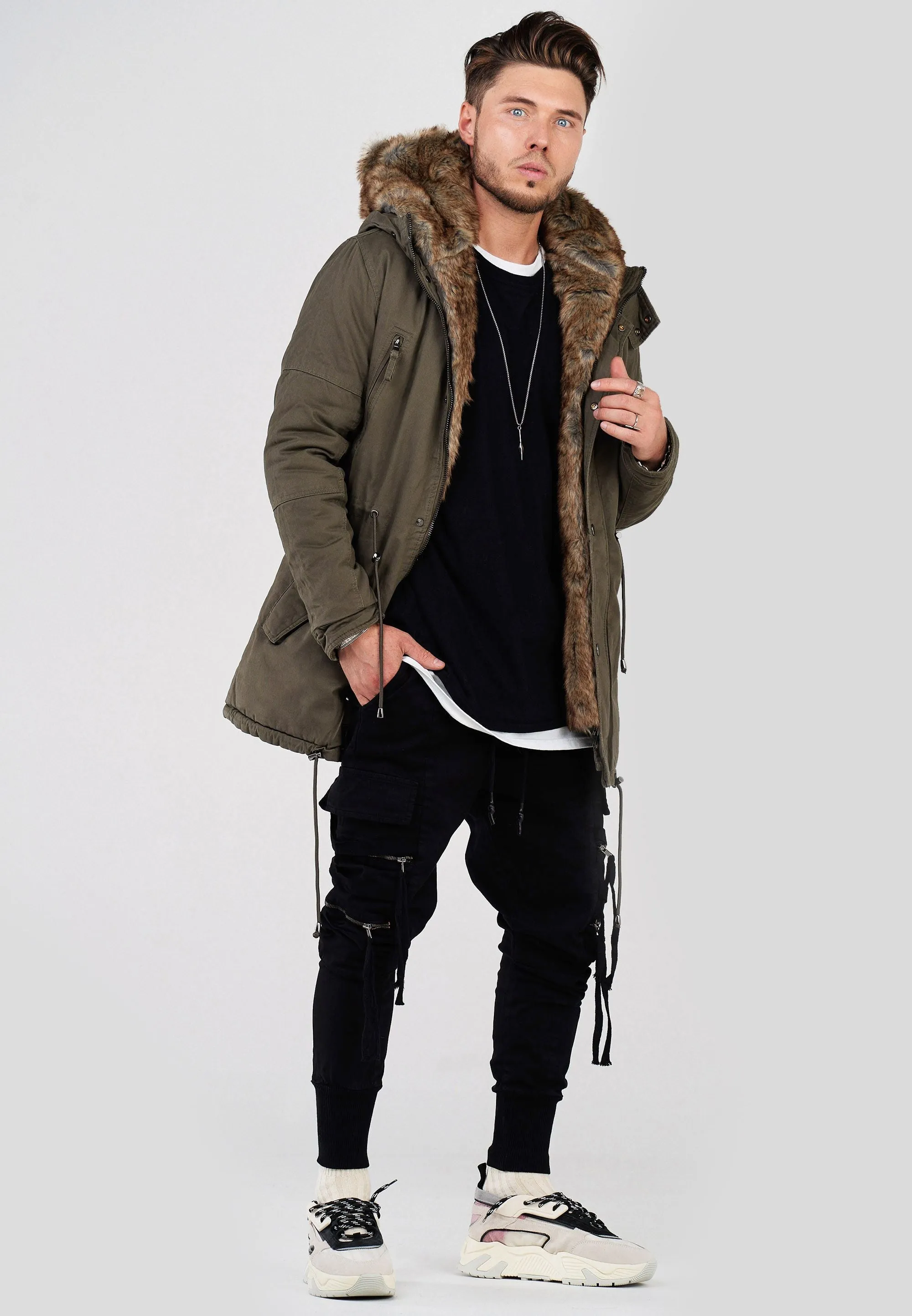 Parka Jacke Khaki Tyler