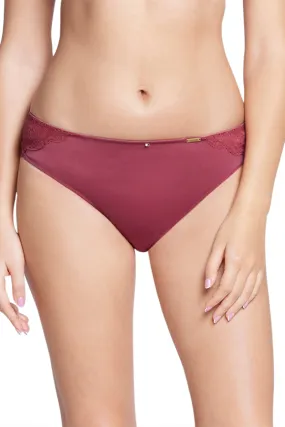 Print Low Rise Seamed Brazillian Panty - Autumn Rose