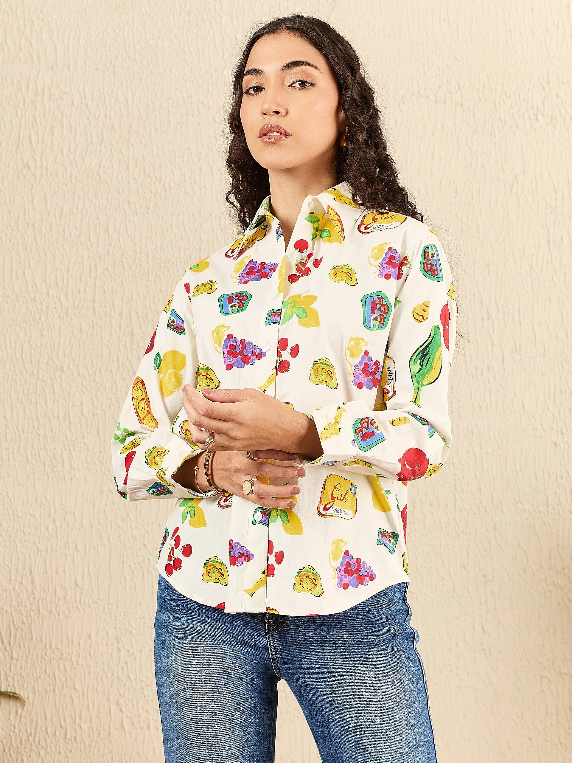 Printed Cotton Shirt