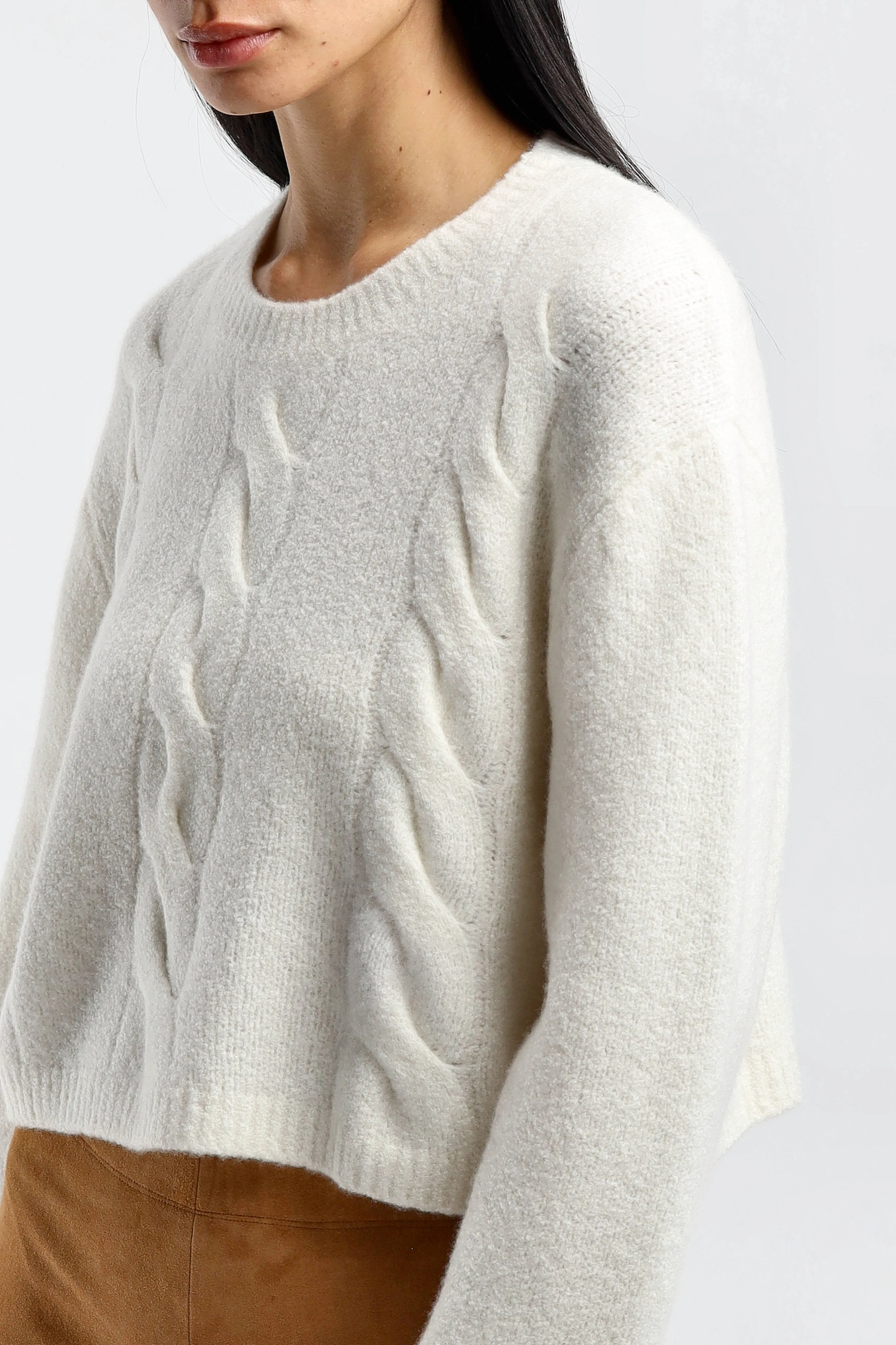 Pullover Hannah in Cream Boucle