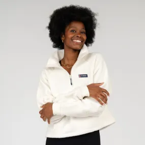 Ivory Rivanna Fleece Pullover - Soft & Cozy Solid Design for Ultimate Comfort