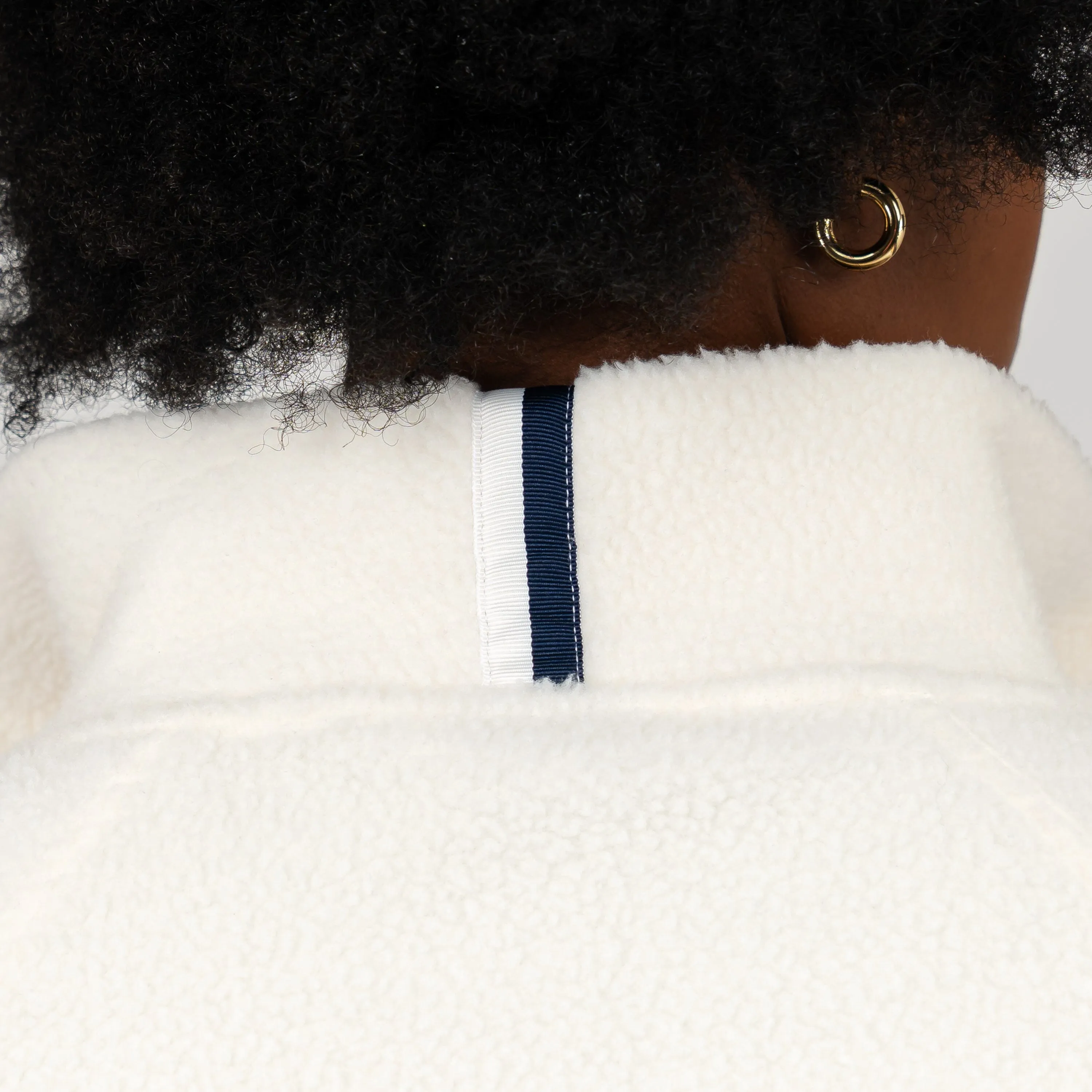 Ivory Rivanna Fleece Pullover - Soft & Cozy Solid Design for Ultimate Comfort