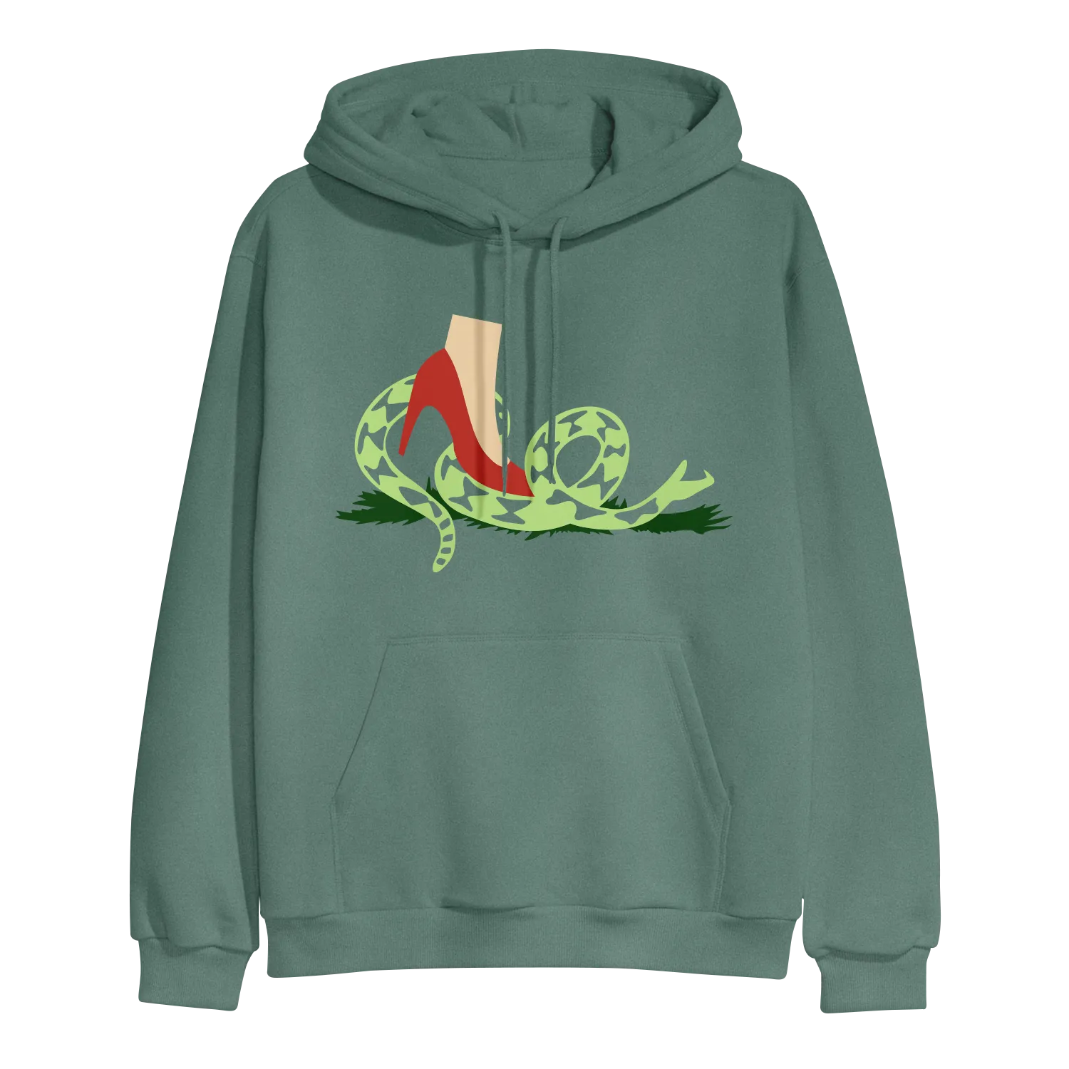 Stylish Snake Pine Green Pullover – Enhanced Comfort and Fashionable Design