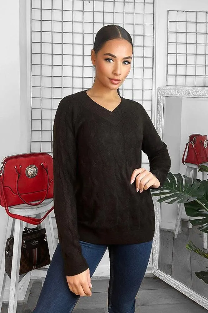 Soft Braid Knit Fisherman Style Pullover