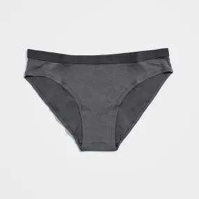 TENCEL™ Lyocell Bikini Bottom Underwear for Women I 2-Pack, Charcoal