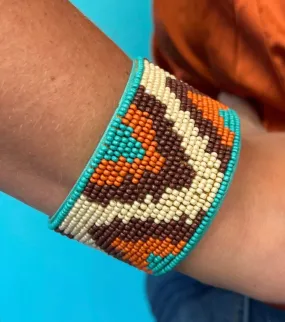 The Fall Colors of The Southwest Bead Cuff Bracelet