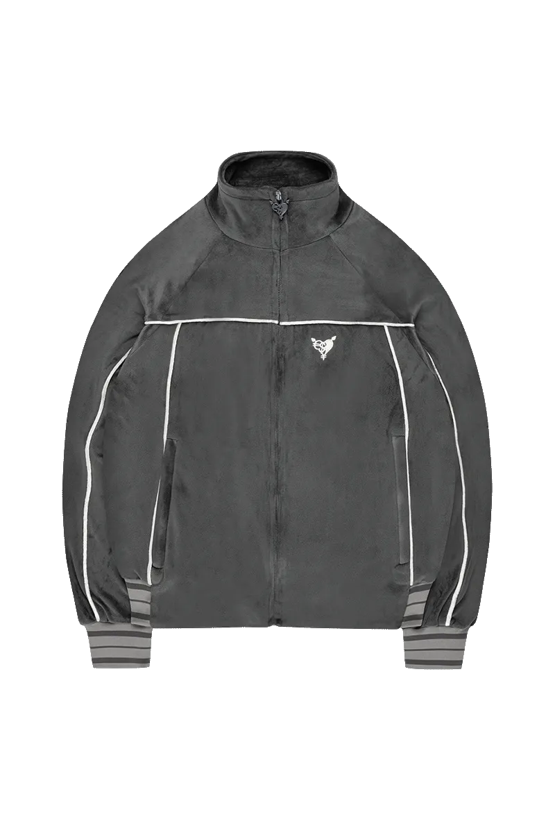 VELOUR JACKET DARKGREY