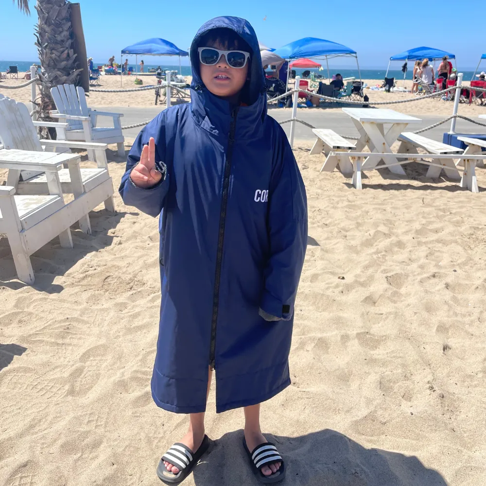 Waterproof Swim Parka (Navy Blue)