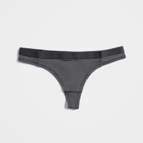 Women’s TENCEL™ Lyocell Thong Underwear I 2-Pack, Charcoal